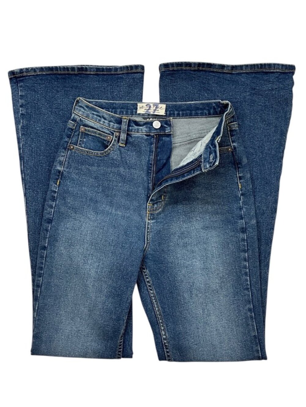 Free People We The Free CRVY Robyn High Rise Flare Jeans 27 Spokane - Picture 3 of 12